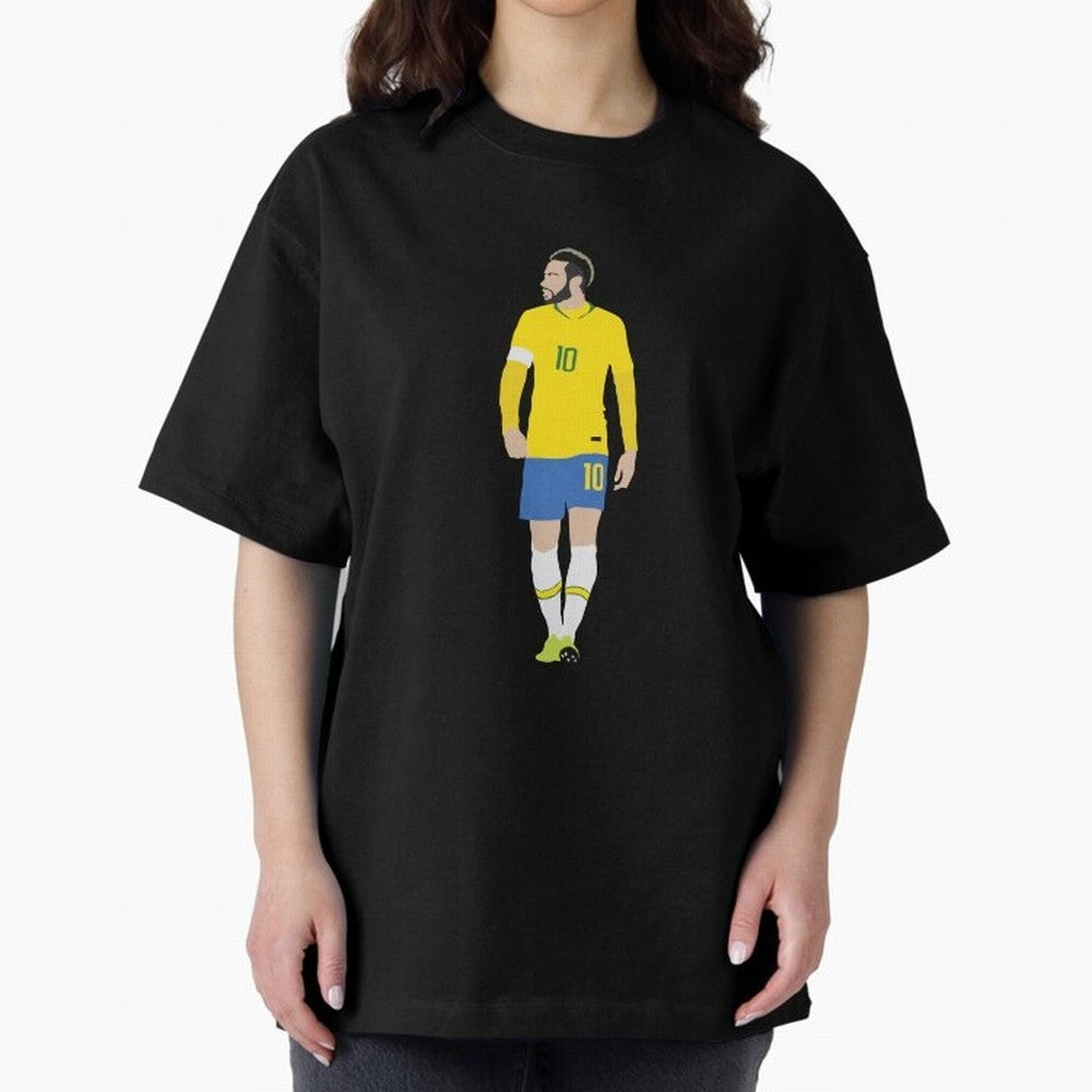 neymar brazil Oversized T-Shirt Refresh Match Day Hype around FIFA World Cup 2026 Group Stage, CR7 and Messi, Spain and Netherlands, Champion Mindset, Group Stage Buzz, Knockout Tension and Passionate Fan Culture; Created for Match Day Parties,