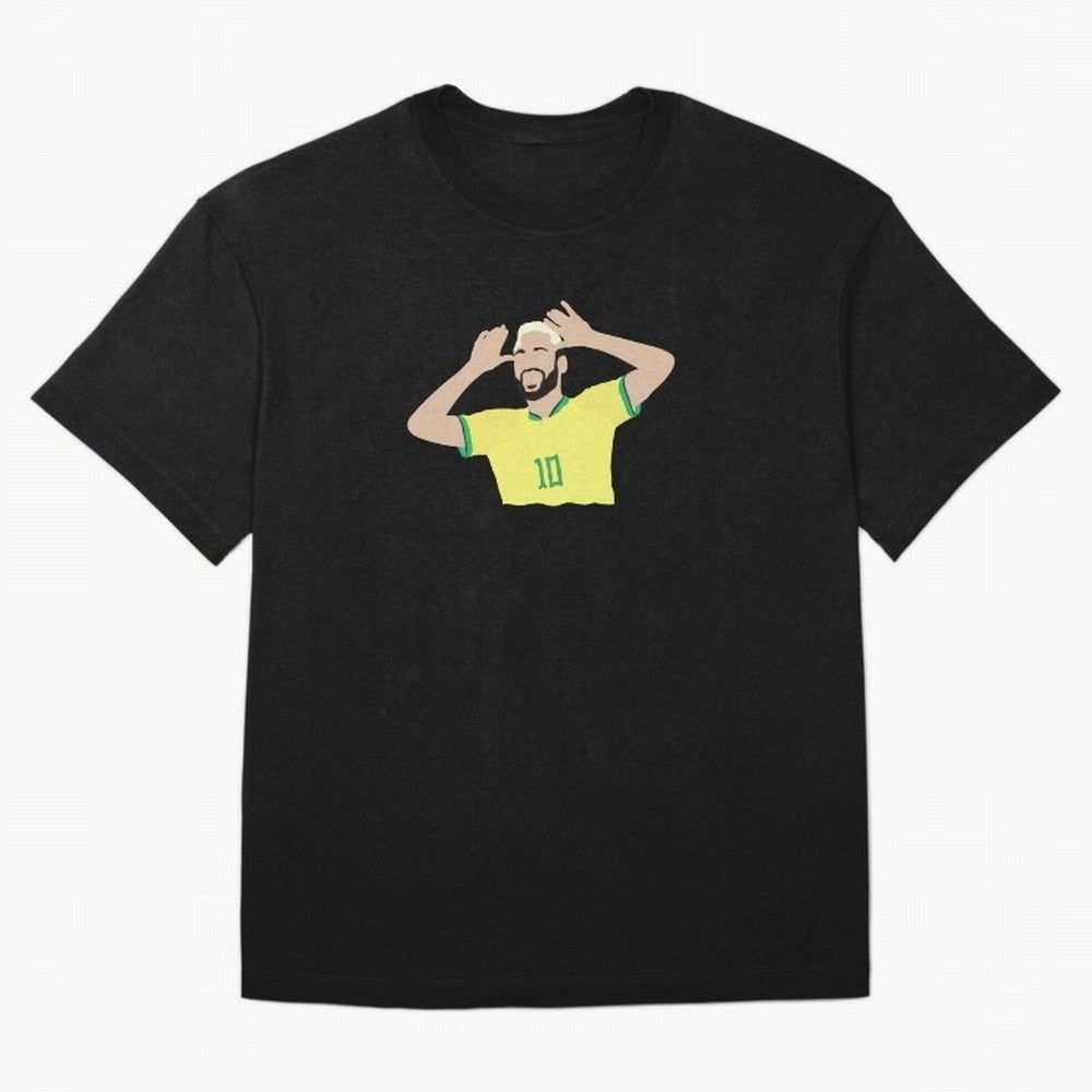 neymar cute vector Oversized T-Shirt Represent the Passion of FIFA World Cup 2026 USA Canada Mexico for Fans of Cristiano Ronaldo, Haaland and CR7 and Argentina and Brazil, Bringing Goal Celebration Energy, Supporter Heritage, Football Icons and
