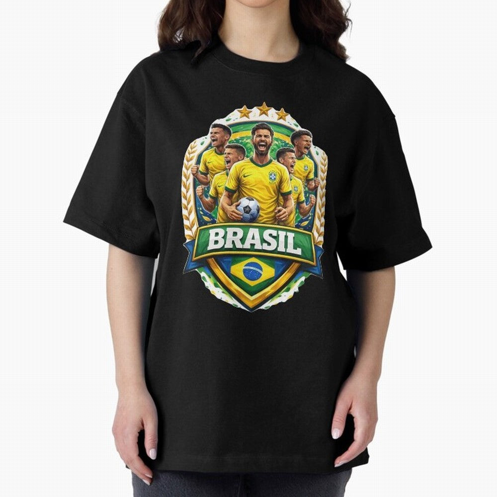 Brazil Football National Team Pride- Brazil Soccer Graphics Classic T-Shirt Honor FIFA World Cup 2026 USA Canada Mexico Celebrating Messi, Brazil Energy, Champion Mindset, Group Stage Buzz, Knockout Tension and Passionate Fan Culture; Perfect for