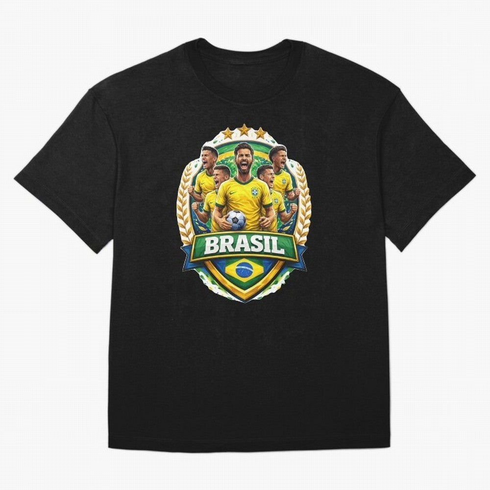 Brazil Football National Team Pride- Brazil Soccer Graphics Classic T-Shirt Honor FIFA World Cup 2026 USA Canada Mexico Celebrating Messi, Brazil Energy, Champion Mindset, Group Stage Buzz, Knockout Tension and Passionate Fan Culture; Perfect for