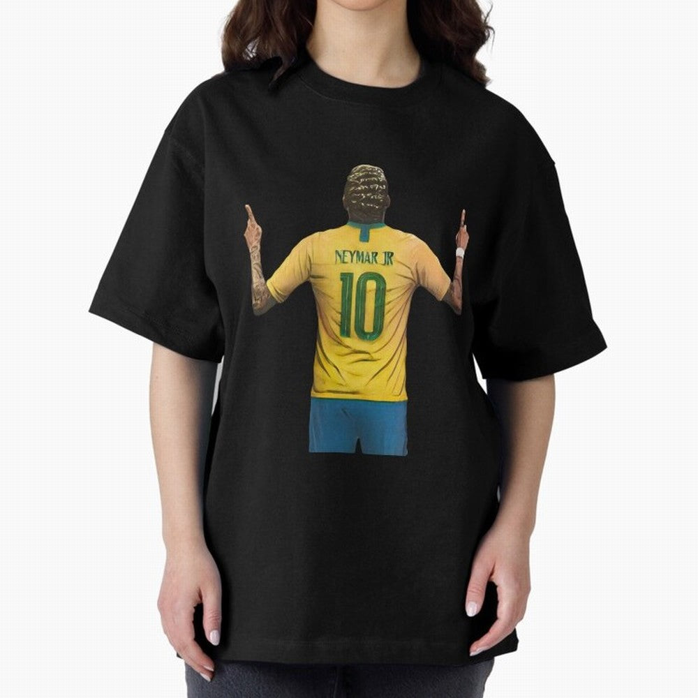 neymar jr Oversized T-Shirt Honor the Beautiful Game during the FIFA World Cup 2026 Journey through Messi, CR7 and Mbappe Highlights, Brazil, Portugal and Argentina Pride, Vintage Soccer Flavor, Modern Football Stars, National Flags and Final Night