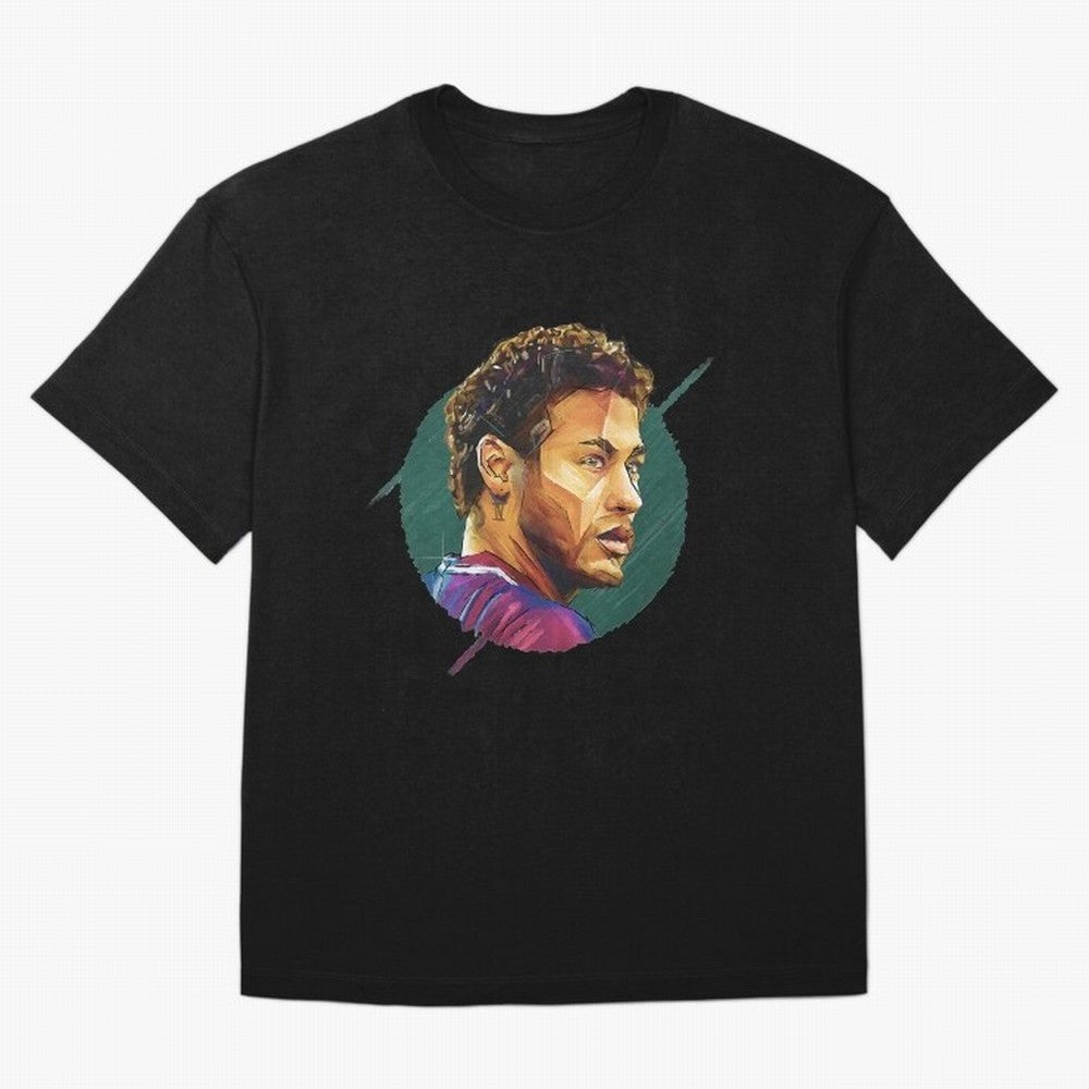 Geometric Neymar Classic T-Shirt Honor Football Greatness during FIFA World Cup 2026 Spirit, Built around Argentina, Mbappe and Neymar, Football Festival Excitement, Trophy Ambitions, Country Rivalries and Star Player Buzz; Ideal for Fans Who