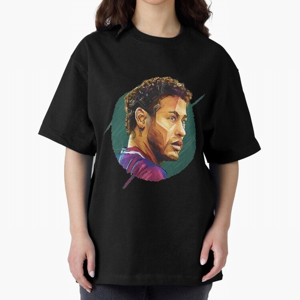 Geometric Neymar Classic T-Shirt Honor Football Greatness during FIFA World Cup 2026 Spirit, Built around Argentina, Mbappe and Neymar, Football Festival Excitement, Trophy Ambitions, Country Rivalries and Star Player Buzz; Ideal for Fans Who