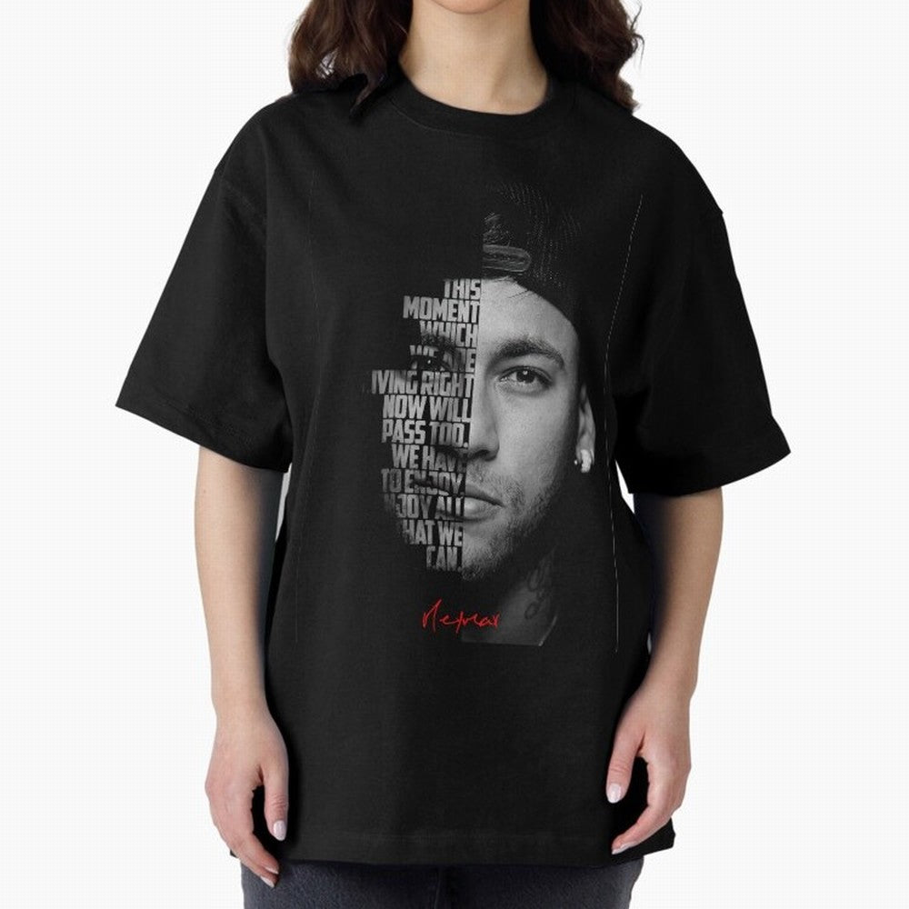 Black and white Neymar Jr quote. Classic T-Shirt Feel the Heartbeat of FIFA World Cup 2026 USA Canada Mexico Spirit, with Brazil, Mbappe, Worldwide Fan Energy, Dramatic Goals, Stadium Lights and Championship Celebrations; Ideal for Fans Who Follow
