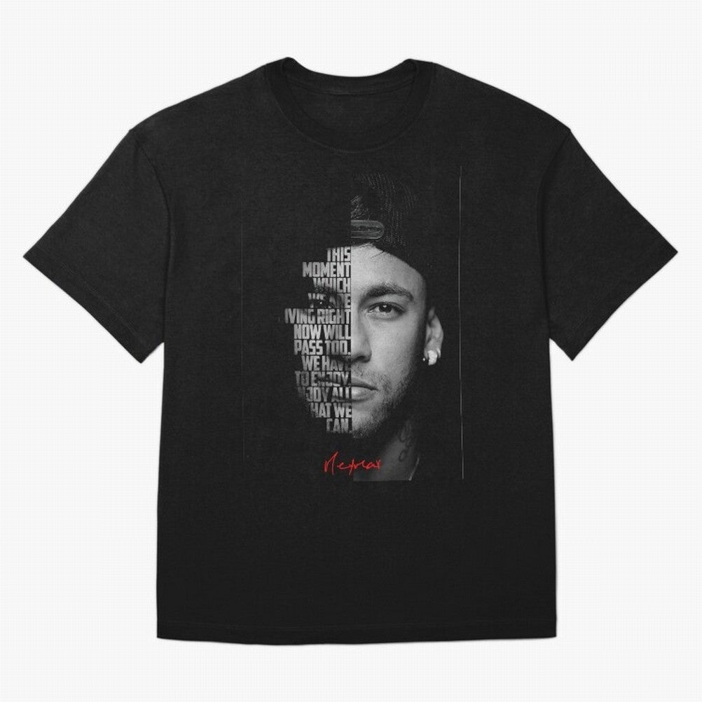 Black and white Neymar Jr quote. Classic T-Shirt Feel the Heartbeat of FIFA World Cup 2026 USA Canada Mexico Spirit, with Brazil, Mbappe, Worldwide Fan Energy, Dramatic Goals, Stadium Lights and Championship Celebrations; Ideal for Fans Who Follow