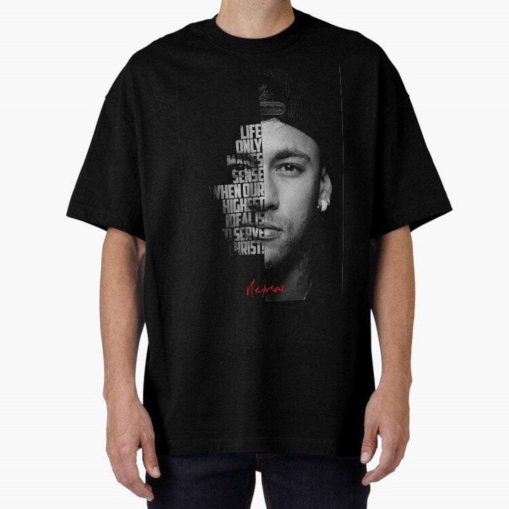 Black and white Neymar Jr quote. Classic T-Shirt Join Match Day Hype around FIFA World Cup 2026, Cristiano Ronaldo, Haaland and CR7, England, Retro Football Energy, Iconic Rivalries, Trophy Chase Drama and Stadium Atmosphere; Great for Watch