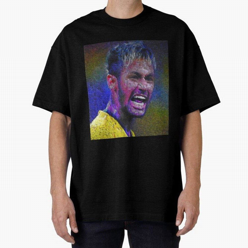 Neymar Poster Panting Art Brazilian Soccer Player Classic T-Shirt Relive the Noise and Pride of FIFA World Cup 2026 Group Stage Spirit, Celebrating Netherlands, Neymar, Haaland and Cristiano Ronaldo, Match Day Excitement, Supporter Culture, Golden