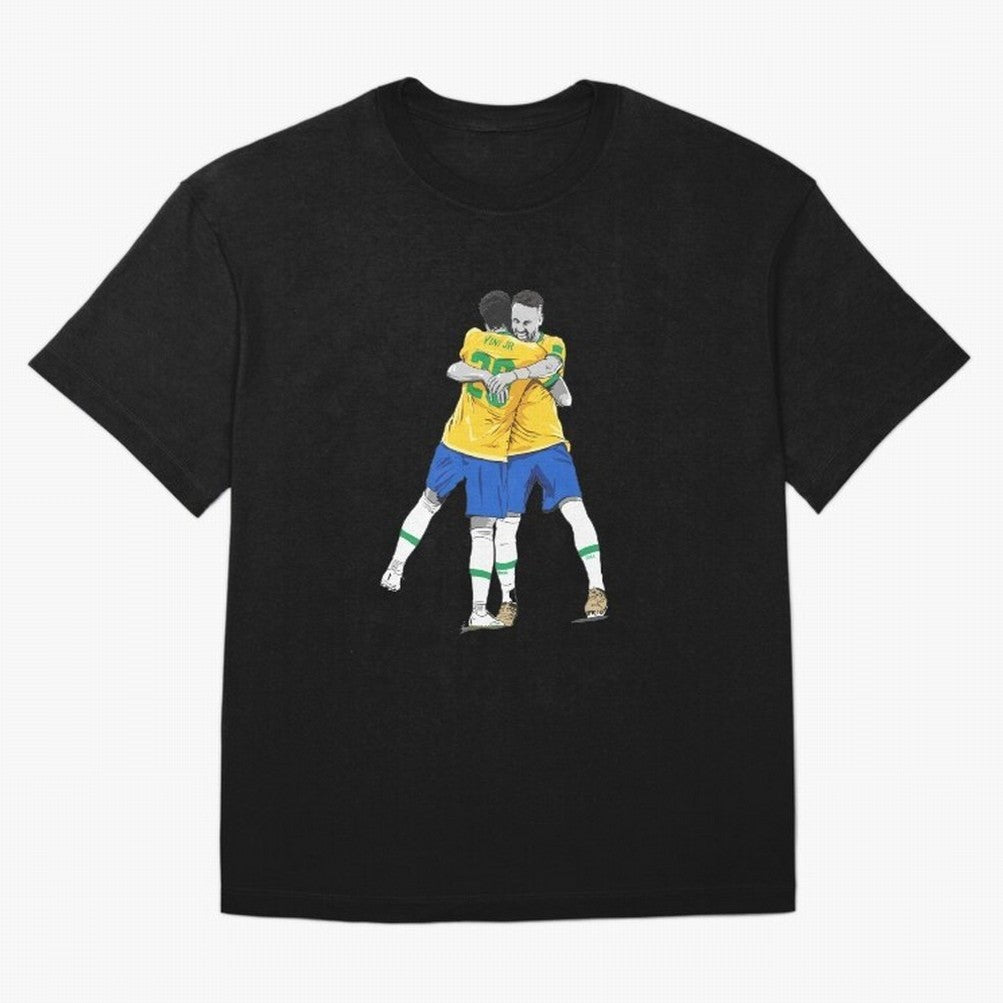 BRAZIL Neymar Jr and Vini Jr World Cup Celebration Oversized T-Shirt Treasure Global Football Passion for FIFA World Cup 2026 USA Canada Mexico, Inspired by Mbappe, Argentina, Stadium Chants, National Pride, Trophy Dreams and Unforgettable Football