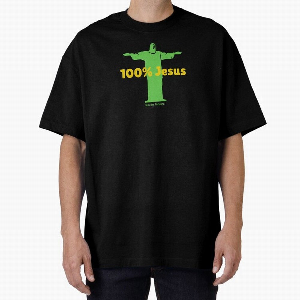 100% Jesus Christ the Redeemer Christian Brazilian Classic T-Shirt Make Every Kick Count in Match Day Hype around FIFA World Cup 2026, Messi, Neymar and Mbappe, France, Worldwide Fan Energy, Dramatic Goals, Stadium Lights and Championship