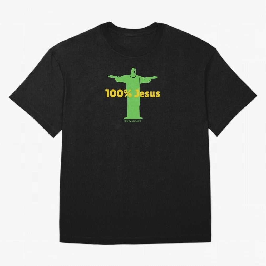 100% Jesus Christ the Redeemer Christian Brazilian Classic T-Shirt Make Every Kick Count in Match Day Hype around FIFA World Cup 2026, Messi, Neymar and Mbappe, France, Worldwide Fan Energy, Dramatic Goals, Stadium Lights and Championship