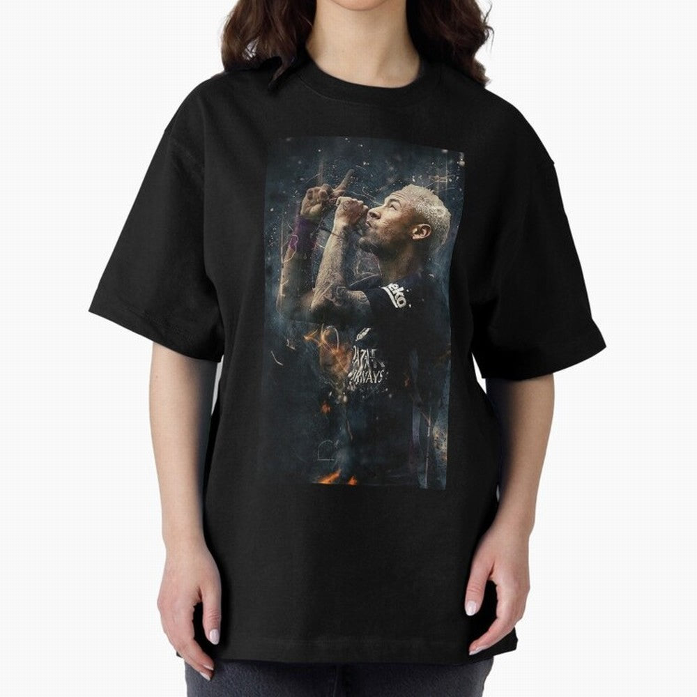Neymar Junior - Design #o22 Oversized T-Shirt Turn Up for Global Football Passion for FIFA World Cup 2026, Filled with Haaland, Portugal, Spain and Germany, Goal Celebration Energy, Supporter Heritage, Football Icons and Worldwide Tournament Joy;
