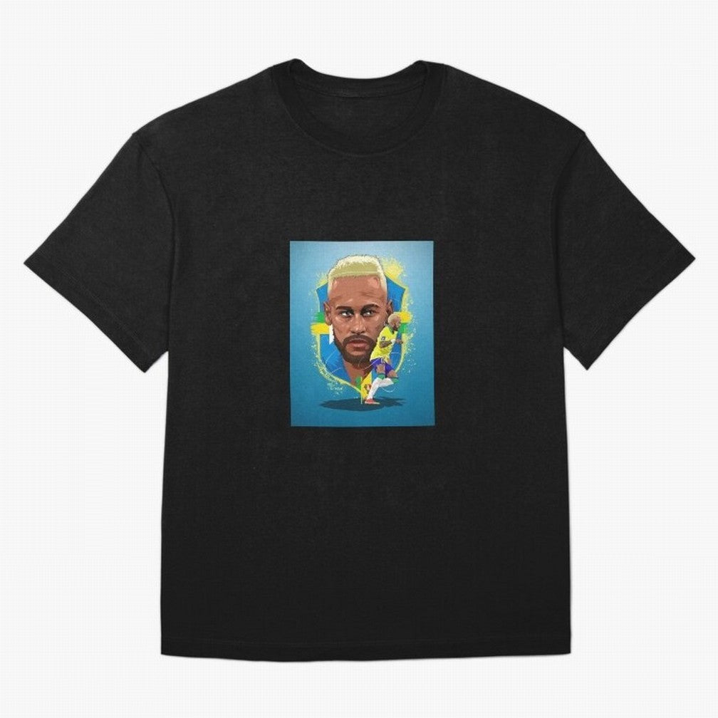 neymar art - neymar illustration T Shirt Oversized T-Shirt Celebrate the Next Chapter of FIFA World Cup 2026 Group Stage Spirit, Connected to Netherlands, CR7 and Messi, Soccer Culture, Superstar Moments, National Team Dreams and Competitive Fire;