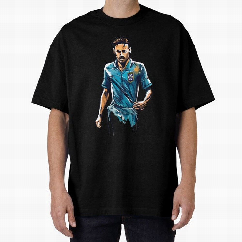 Neymar Jr watercolor drawing Classic T-Shirt Bring Match Day Fire to the FIFA World Cup 2026 Group Stage Journey through CR7 Highlights, Argentina Pride, Vintage Soccer Flavor, Modern Football Stars, National Flags and Final Night Emotion; Made for