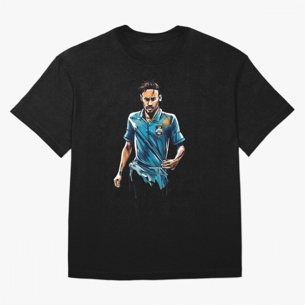 Neymar Jr watercolor drawing Classic T-Shirt Bring Match Day Fire to the FIFA World Cup 2026 Group Stage Journey through CR7 Highlights, Argentina Pride, Vintage Soccer Flavor, Modern Football Stars, National Flags and Final Night Emotion; Made for