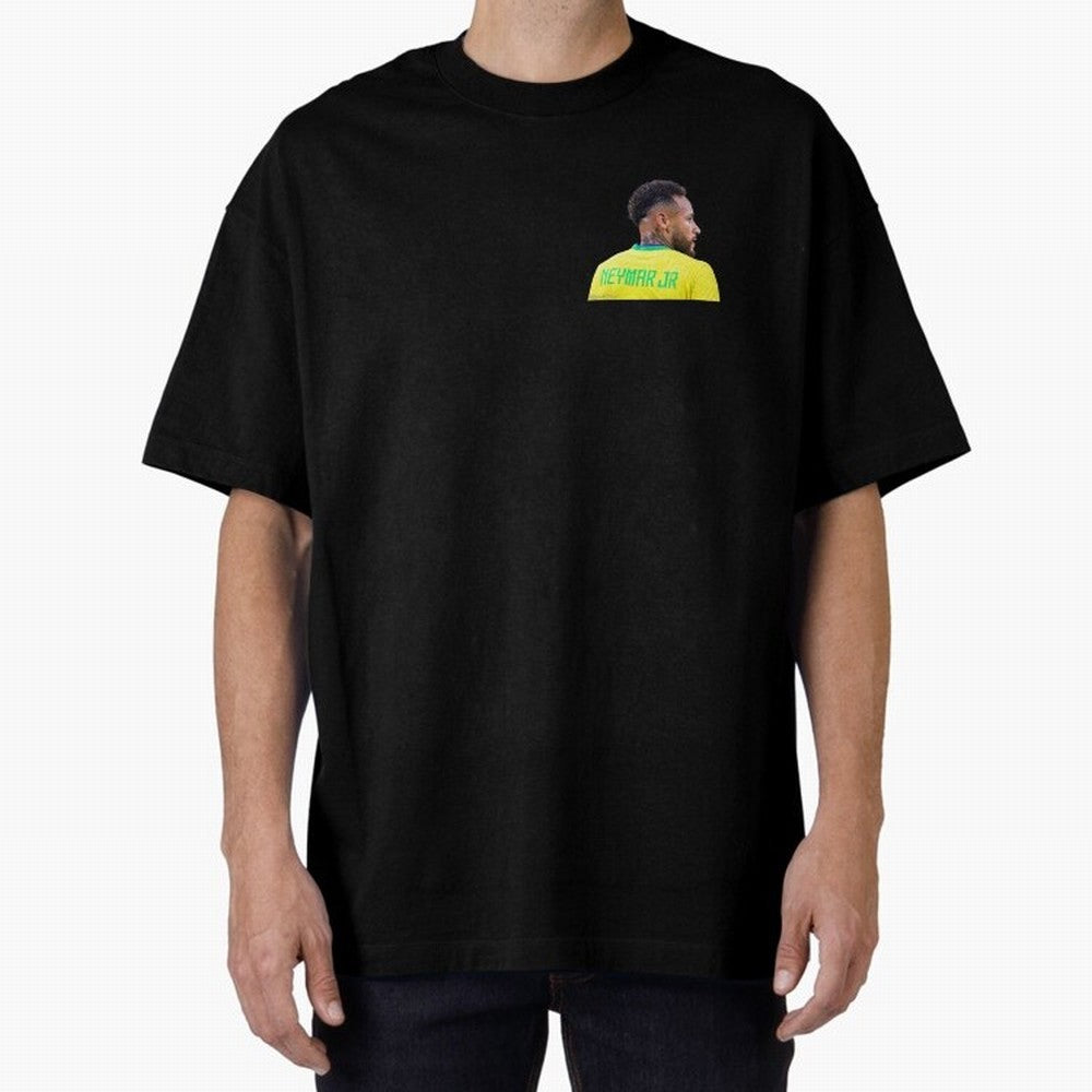 Neymar jr Oversized T-Shirt Follow the Final Road of FIFA World Cup 2026 Spirit, Driven by Argentina and Brazil, Messi, Football Festival Excitement, Trophy Ambitions, Country Rivalries and Star Player Buzz; Created for Match Day Parties, Soccer