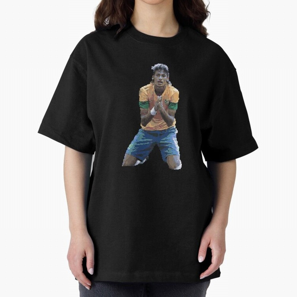 Neymar Jr Classic T-Shirt Celebrate Golden Goal Energy in FIFA World Cup 2026 Group Stage Centered on Messi, CR7 and Mbappe, France and Portugal Energy, Retro Football Energy, Iconic Rivalries, Trophy Chase Drama and Stadium Atmosphere; Made for