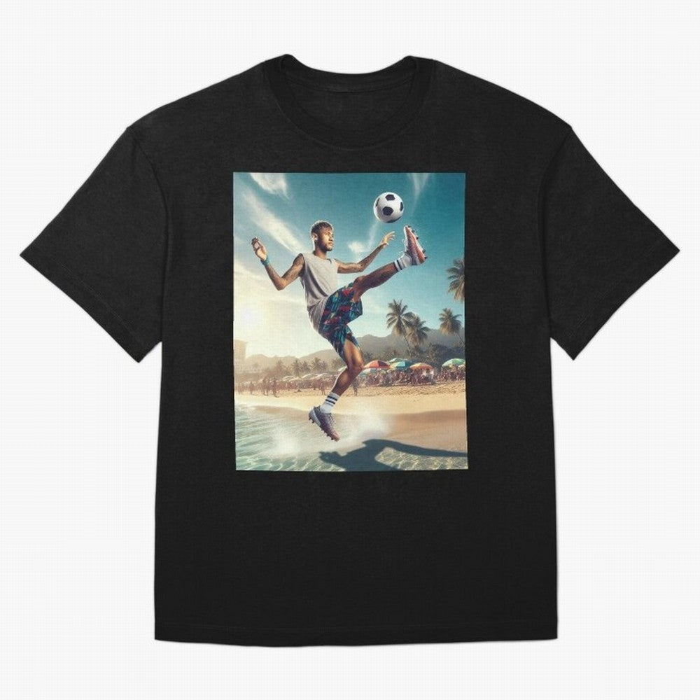 Neymar Junior Playing on Beach Classic T-Shirt Show Passion for the Stars of FIFA World Cup 2026 Group Stage for Fans of CR7 and England, France and Netherlands, Bringing Soccer Culture, Superstar Moments, National Team Dreams and Competitive Fire;