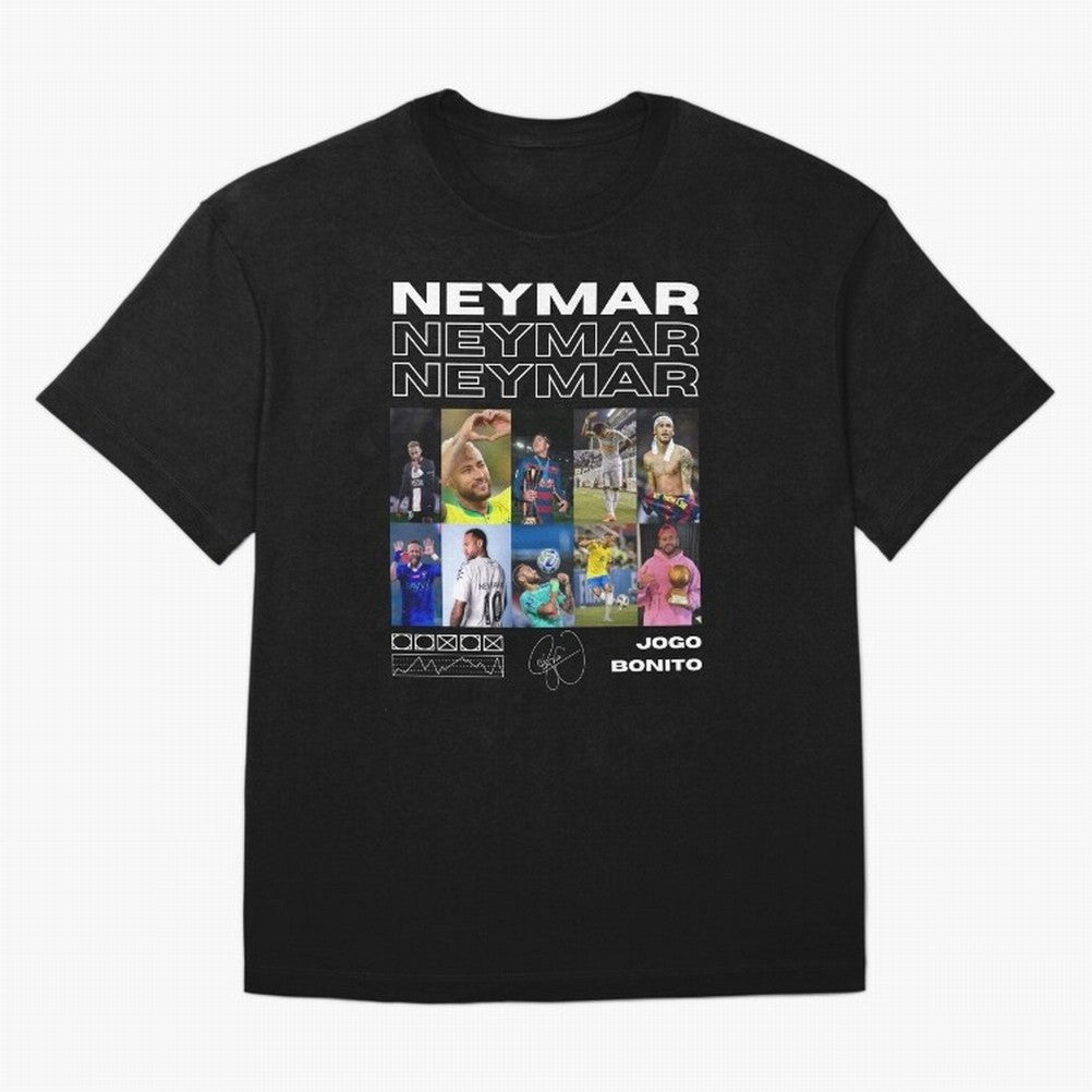 Neymar Jr. Collage Classic T-Shirt Show Fan Pride Across FIFA World Cup 2026 Group Stage Spirit, Built around Spain, Mbappe and Neymar, Vintage Soccer Flavor, Modern Football Stars, National Flags and Final Night Emotion; Perfect for Supporters Who