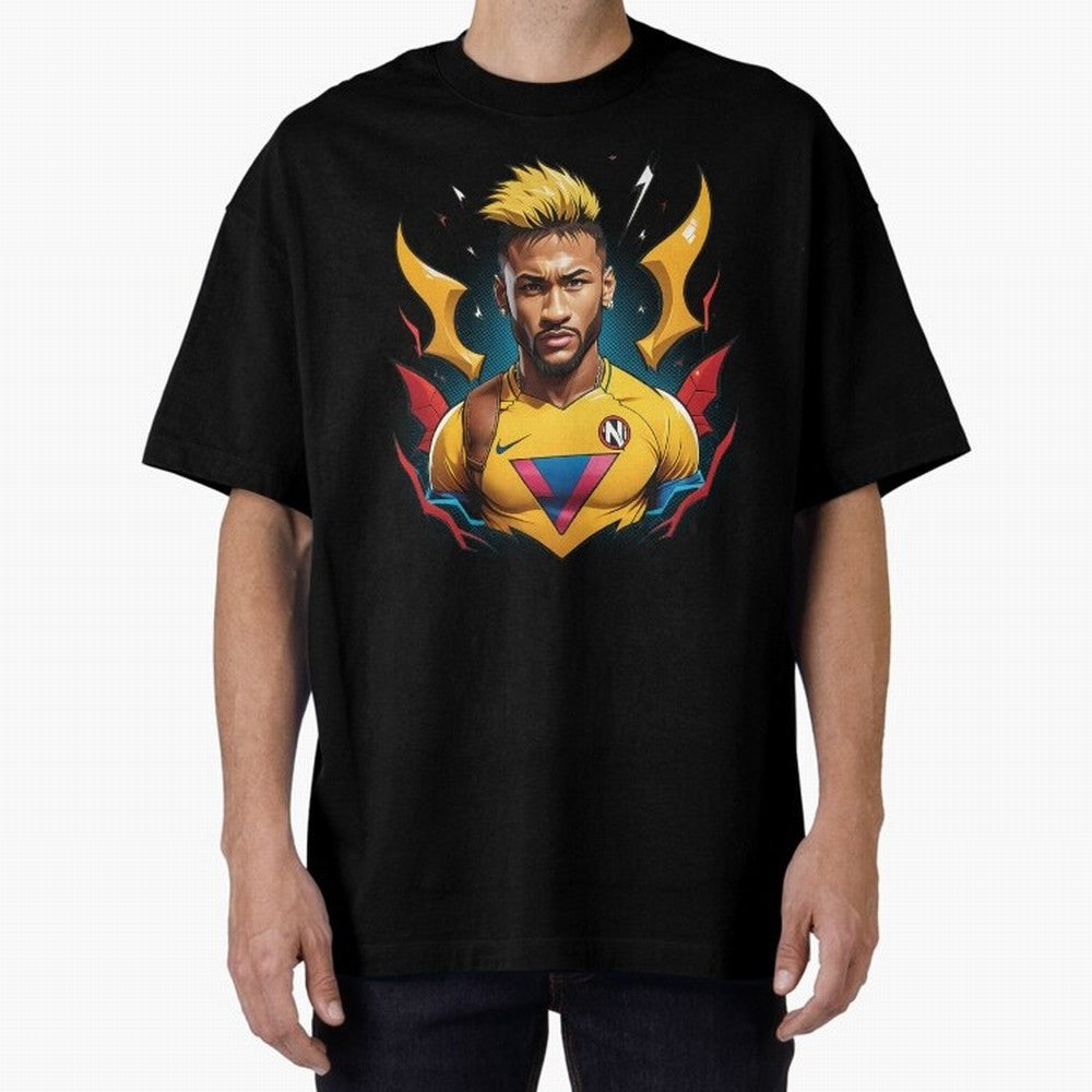 Neymar Jr illustration Classic T-Shirt Celebrate Golden Goal Energy in FIFA World Cup 2026 Group Stage Centered on Messi, CR7 and Mbappe, France and Portugal Energy, Retro Football Energy, Iconic Rivalries, Trophy Chase Drama and Stadium