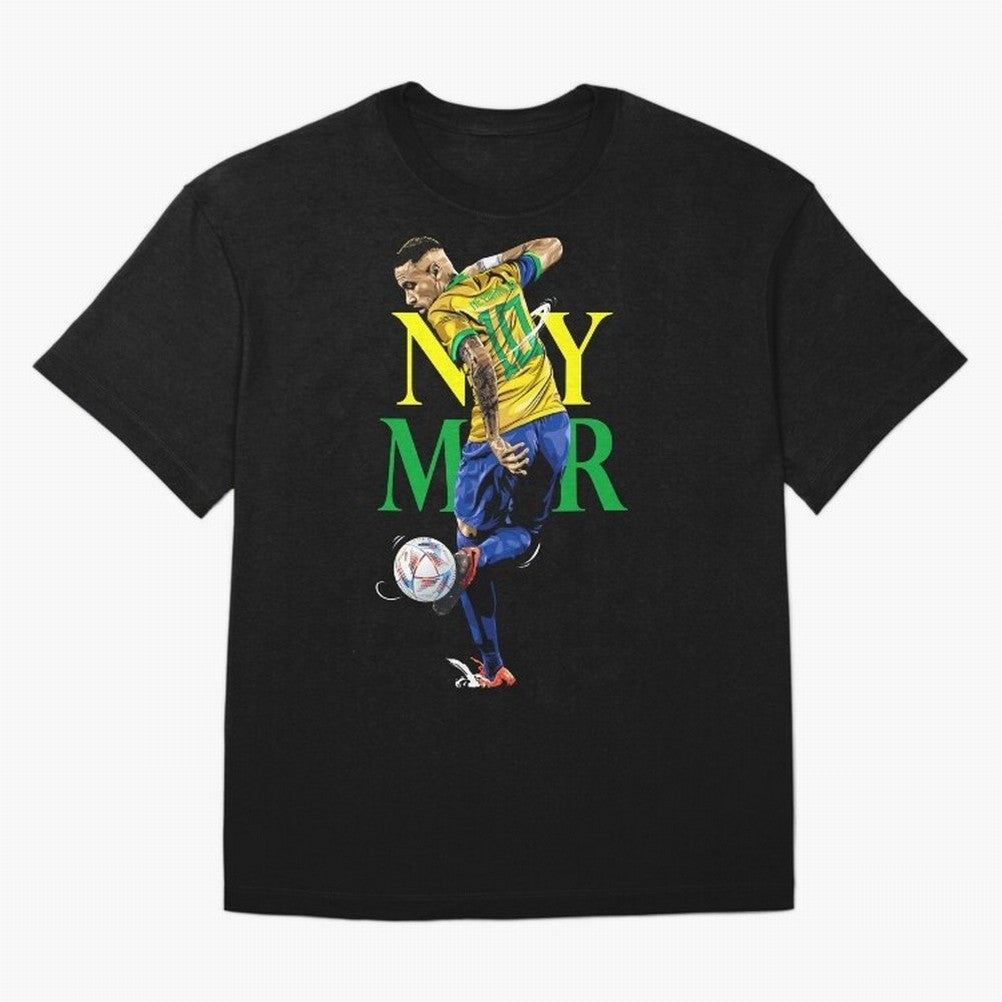 Neymar JR Brazil Oversized T-Shirt Celebrate Classic Football Spirit in FIFA World Cup 2026 USA Canada Mexico for Fans of Neymar and France and Portugal, Bringing Global Supporter Spirit, Legendary Goals, National Colors and Tournament Celebration;