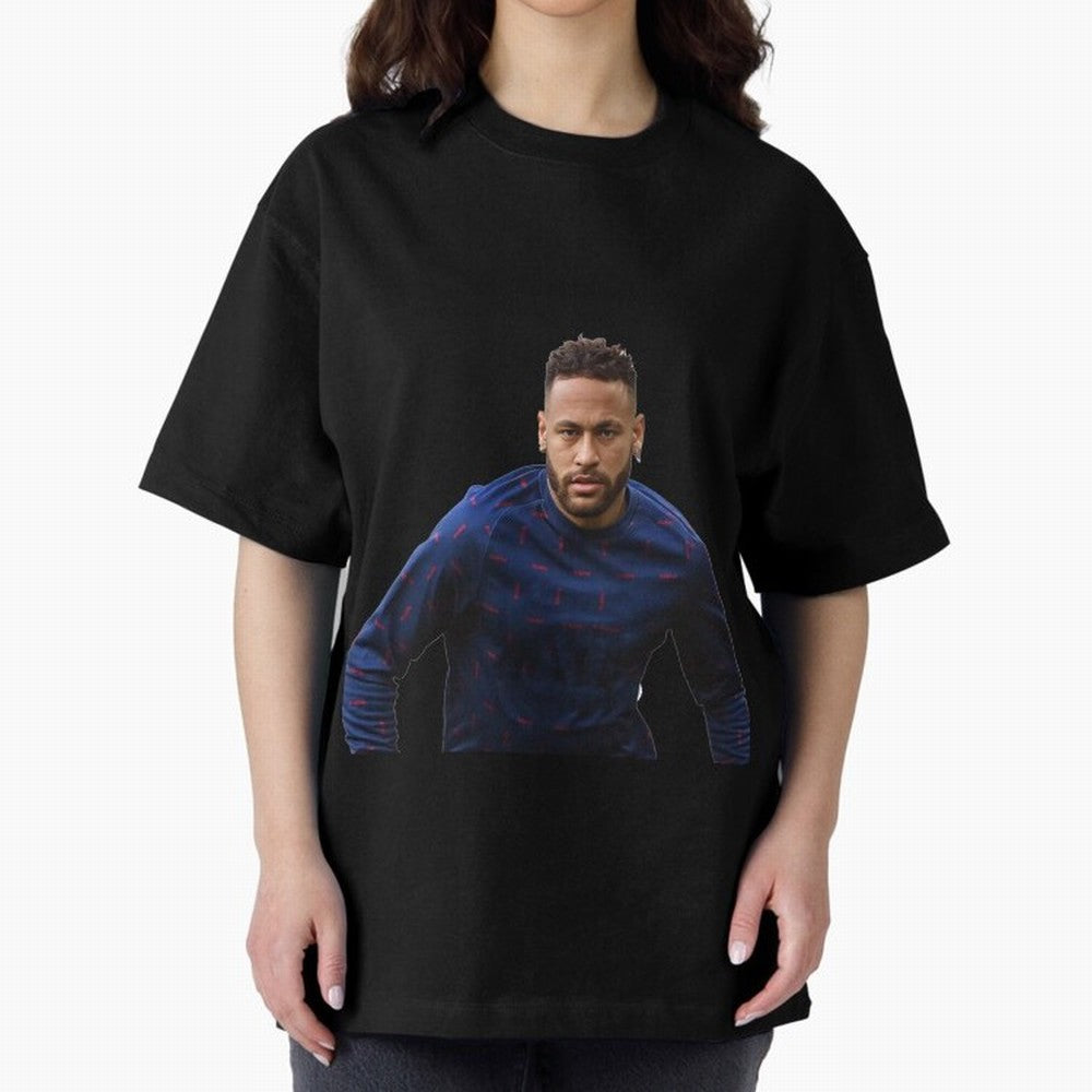 Neymar Junior Sticker Oversized T-Shirt Bring Supporter Culture to FIFA World Cup 2026 USA Canada Mexico for Fans of Neymar and Spain, Bringing Football History, Final Match Energy, Crowd Noise and Once in a Lifetime Moments; Perfect for Fans,