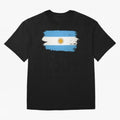 ARGENTINIAN FLAG PRINT Oversized T-Shirt Show Love for Legendary Goals in FIFA World Cup 2026 Highlighting Neymar, England Energy, Football Festival Excitement, Trophy Ambitions, Country Rivalries and Star Player Buzz; Made for Collectors Who Enjoy