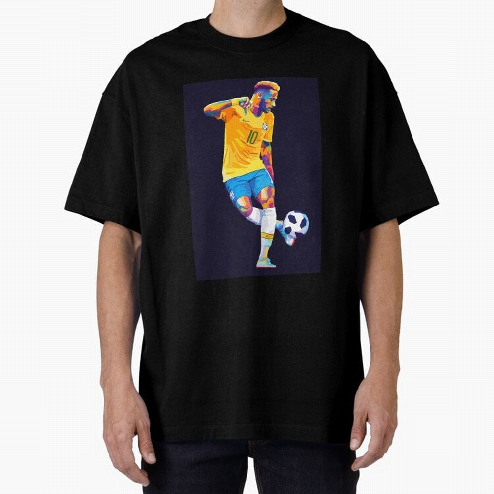 Neymar Jr Wpap pop art Oversized T-Shirt Cheer for FIFA World Cup 2026 USA Canada Mexico Highlighting Cristiano Ronaldo, Haaland and CR7, England and Germany Energy, Game Day Rituals, Football Legends, Country Pride and the Road to the Final;