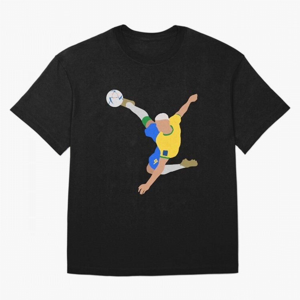 Richarlison Brazil Bicycle Kick Football Goal Classic T-Shirt Make Memories around Global Football Passion for FIFA World Cup 2026, Made for CR7, Netherlands, Game Day Rituals, Football Legends, Country Pride and the Road to the Final; Created for