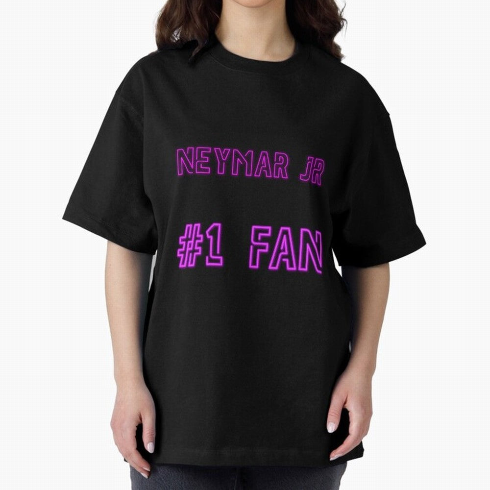 Neymar Jr #1 fan Oversized T-Shirt Carry the Colors and Pride of Match Day Hype around FIFA World Cup 2026 USA Canada Mexico, Messi, Neymar and Mbappe, Portugal, Championship Spirit, Famous Goals, Roaring Crowds and International Football Unity;