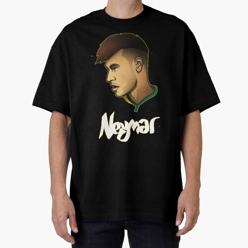 Neymar jr Team Brazil Oversized T-Shirt Elevate Match Day Hype around FIFA World Cup 2026 Group Stage, Messi, Neymar and Mbappe, Argentina and Brazil, Tournament Hype, Historic Matchups, Family Viewing Parties and Global Sports Pride; Perfect for