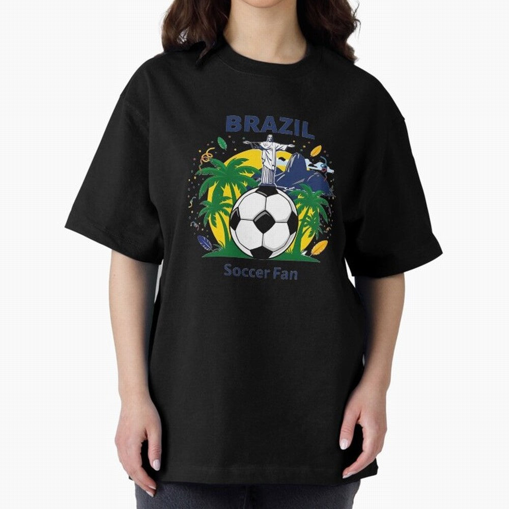 Brazil Soccer Fan T-shirt Classic T-Shirt Celebrate Every Goal in FIFA World Cup 2026 Spirit, Capturing France and Portugal, Mbappe and Neymar, Tournament Hype, Historic Matchups, Family Viewing Parties and Global Sports Pride; Made for Die Hard