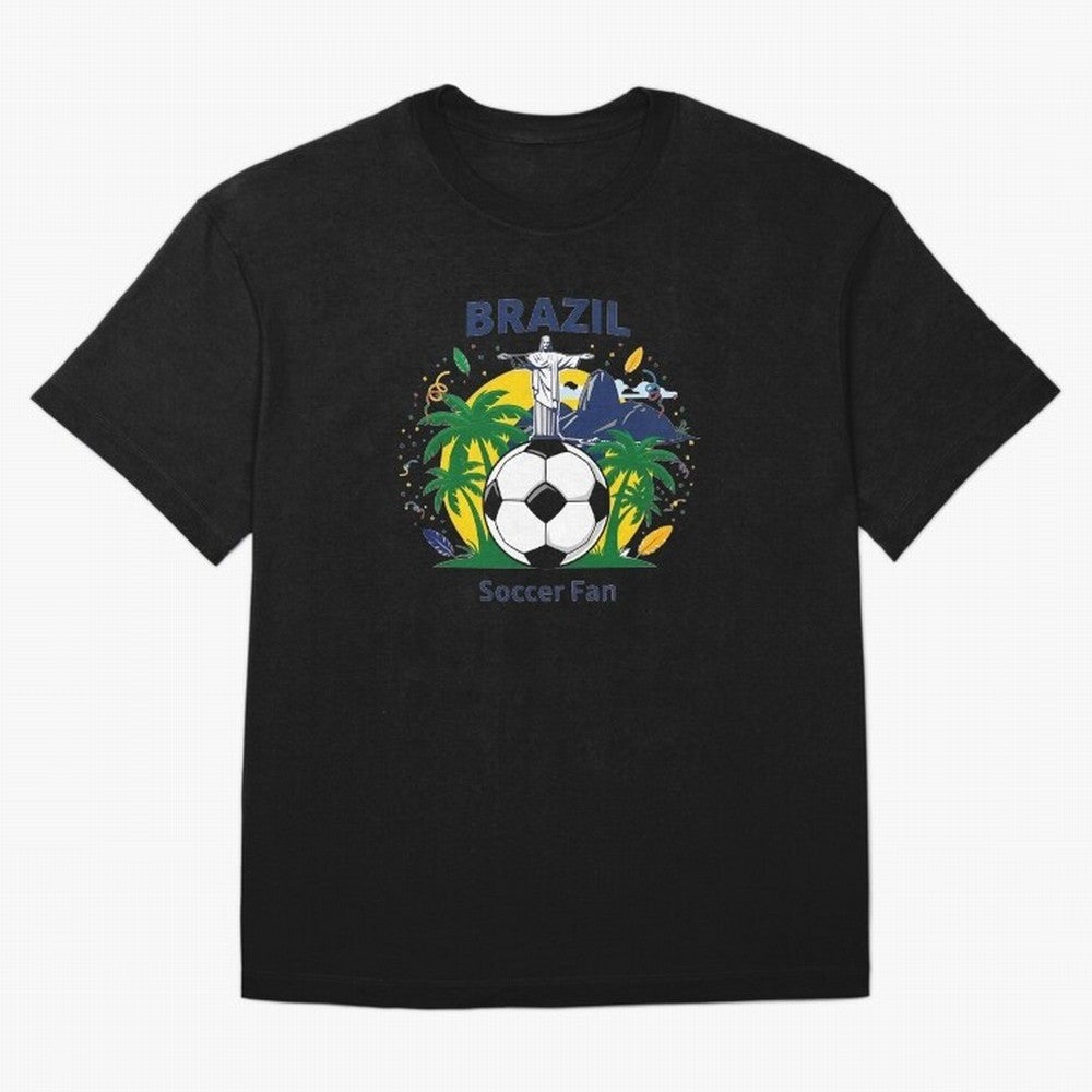 Brazil Soccer Fan T-shirt Classic T-Shirt Celebrate Every Goal in FIFA World Cup 2026 Spirit, Capturing France and Portugal, Mbappe and Neymar, Tournament Hype, Historic Matchups, Family Viewing Parties and Global Sports Pride; Made for Die Hard