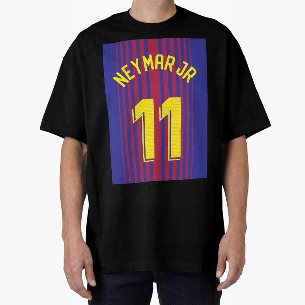 NEYMAR JR FOOTBALL SOCCER JERSEY BARCELONA Oversized T-Shirt Share the Excitement of FIFA World Cup 2026 USA Canada Mexico with Messi, Neymar and Mbappe, Argentina Energy, Supporter Pride, Iconic Celebrations, Legendary Names and Global Match Day