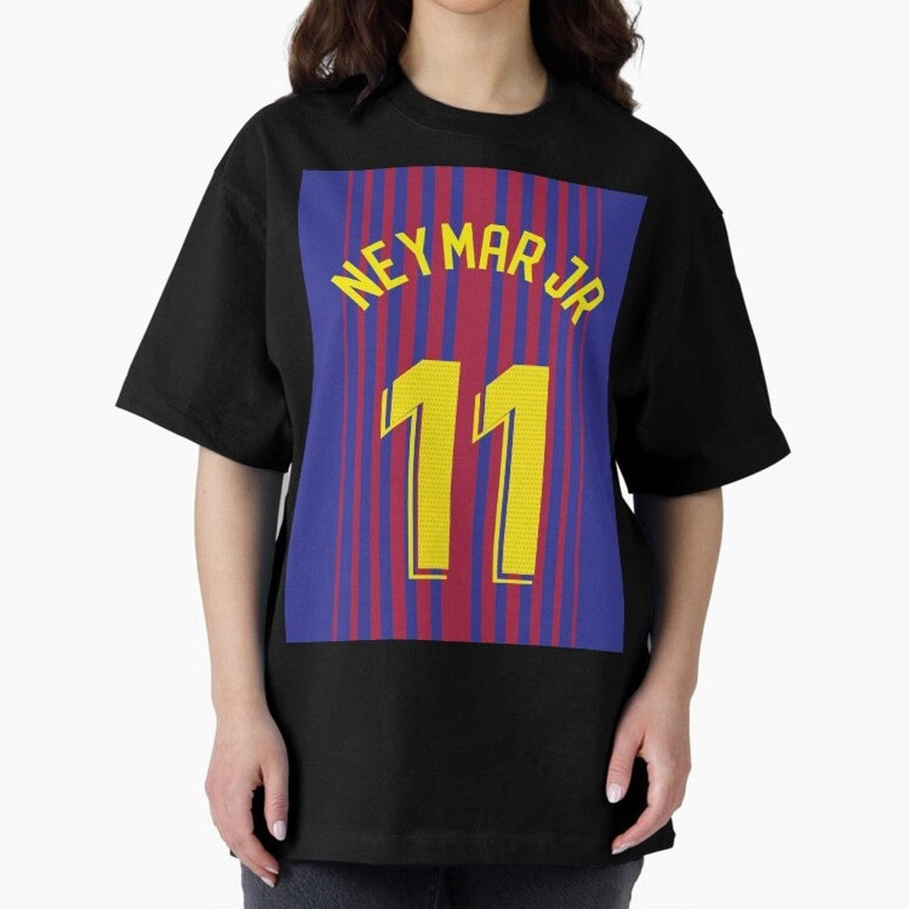 NEYMAR JR FOOTBALL SOCCER JERSEY BARCELONA Oversized T-Shirt Share the Excitement of FIFA World Cup 2026 USA Canada Mexico with Messi, Neymar and Mbappe, Argentina Energy, Supporter Pride, Iconic Celebrations, Legendary Names and Global Match Day