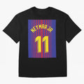 NEYMAR JR FOOTBALL SOCCER JERSEY BARCELONA Oversized T-Shirt Share the Excitement of FIFA World Cup 2026 USA Canada Mexico with Messi, Neymar and Mbappe, Argentina Energy, Supporter Pride, Iconic Celebrations, Legendary Names and Global Match Day