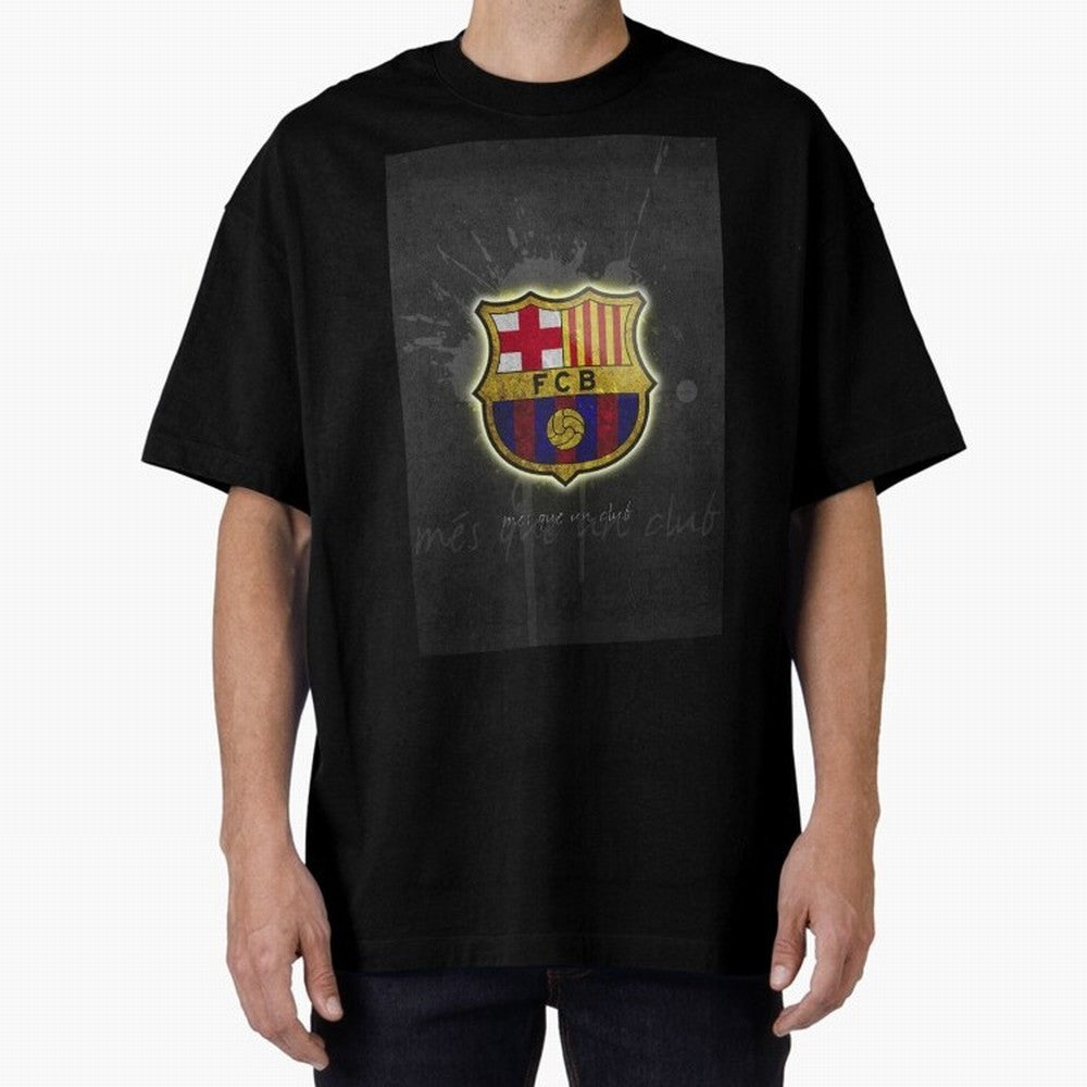 barcelona Oversized T-Shirt Bring Supporter Culture to FIFA World Cup 2026 Spirit, Highlighting Spain, Messi and Cristiano Ronaldo, Retro Football Energy, Iconic Rivalries, Trophy Chase Drama and Stadium Atmosphere; Perfect for People Who Love