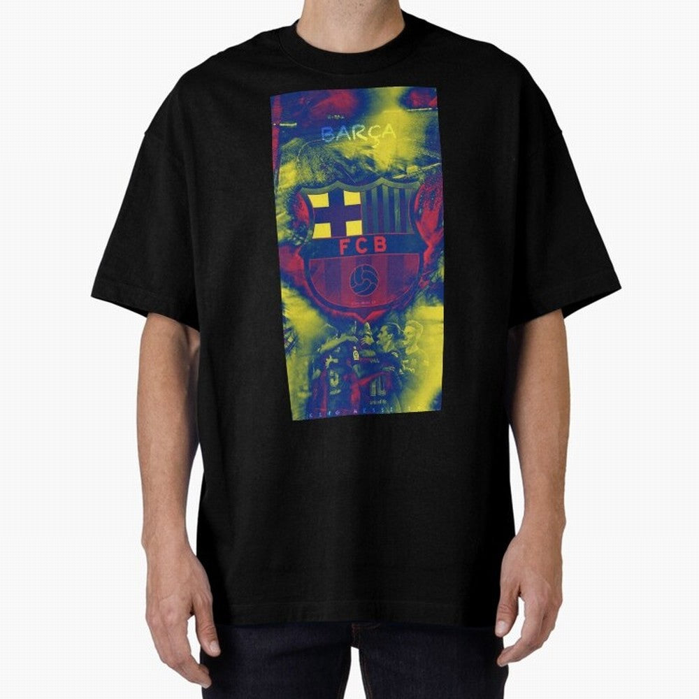 barcelona Oversized T-Shirt Fuel FIFA World Cup 2026 for Fans of Cristiano Ronaldo and England, France and Netherlands, Bringing Stadium Chants, National Pride, Trophy Dreams and Unforgettable Football Memories; Great for Supporters Who Love