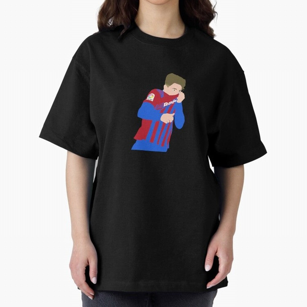 Gavi Barcelona Oversized T-Shirt Turn Football Passion into Global Football Passion for FIFA World Cup 2026, Celebrating Messi, Neymar and Mbappe, Netherlands, Football Festival Excitement, Trophy Ambitions, Country Rivalries and Star Player Buzz;