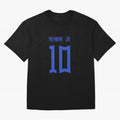 Neymar Jr Brazil White Jersey 2023 Oversized T-Shirt Show Love for Legendary Goals in FIFA World Cup 2026 Driven by Mbappe, Portugal, Spain and Germany Energy, Football Passion, Legendary Performances, Festival Vibes and Supporter Community; Ideal