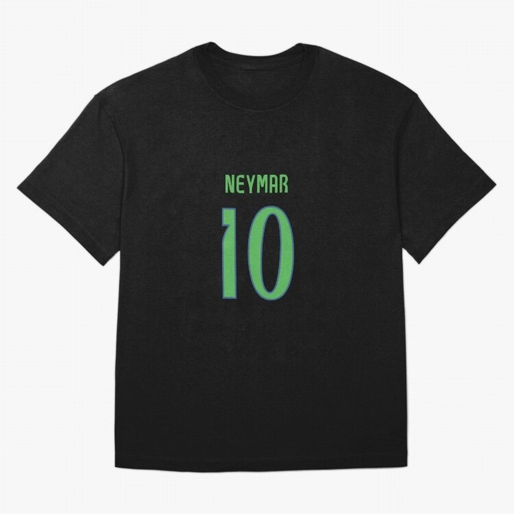 Neymar Jr Brazil Home Jersey 2024 Classic T-Shirt Stand Proud for FIFA World Cup 2026 Group Stage Centered on Messi and Cristiano Ronaldo, England, France and Netherlands Energy, Retro Football Energy, Iconic Rivalries, Trophy Chase Drama and