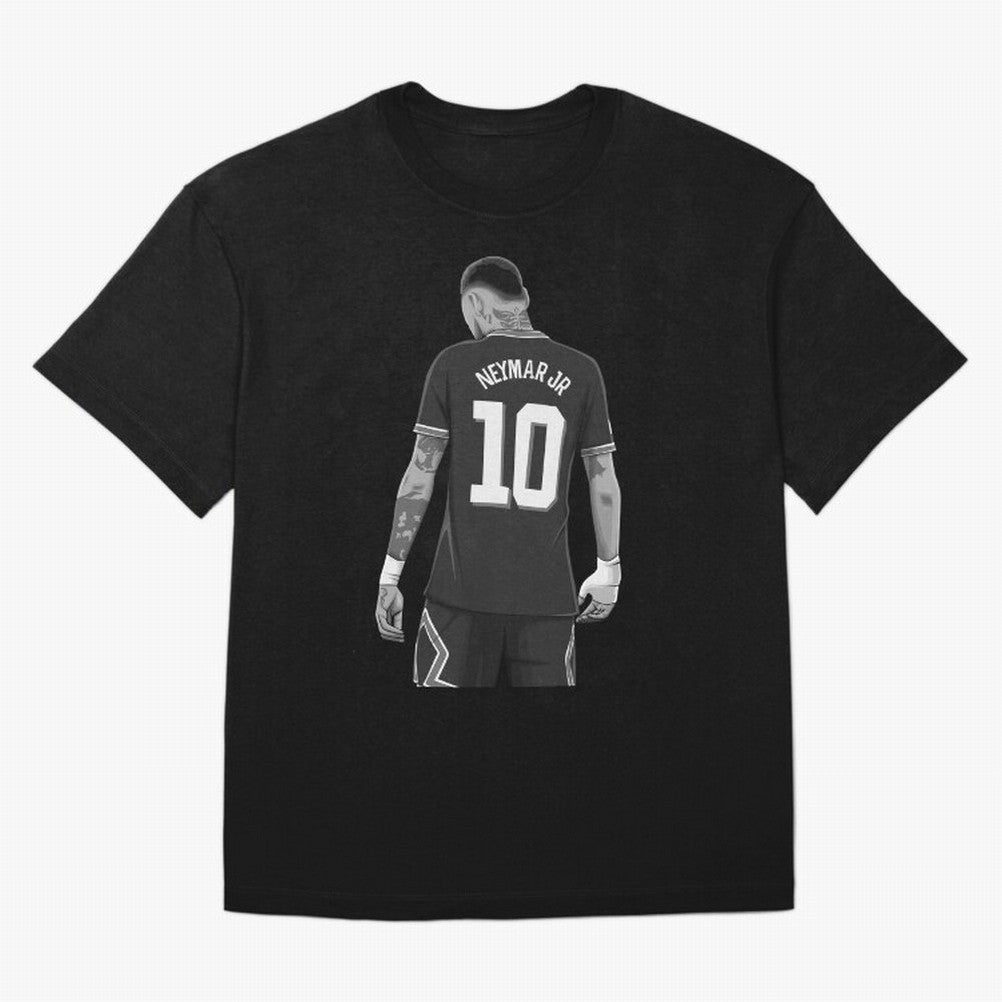Neymar Jr Black and White Version Oversized T-Shirt Carry the Colors and Pride of FIFA World Cup 2026 USA Canada Mexico Driven by Neymar, Haaland and Cristiano Ronaldo, Germany Energy, Supporter Pride, Iconic Celebrations, Legendary Names and