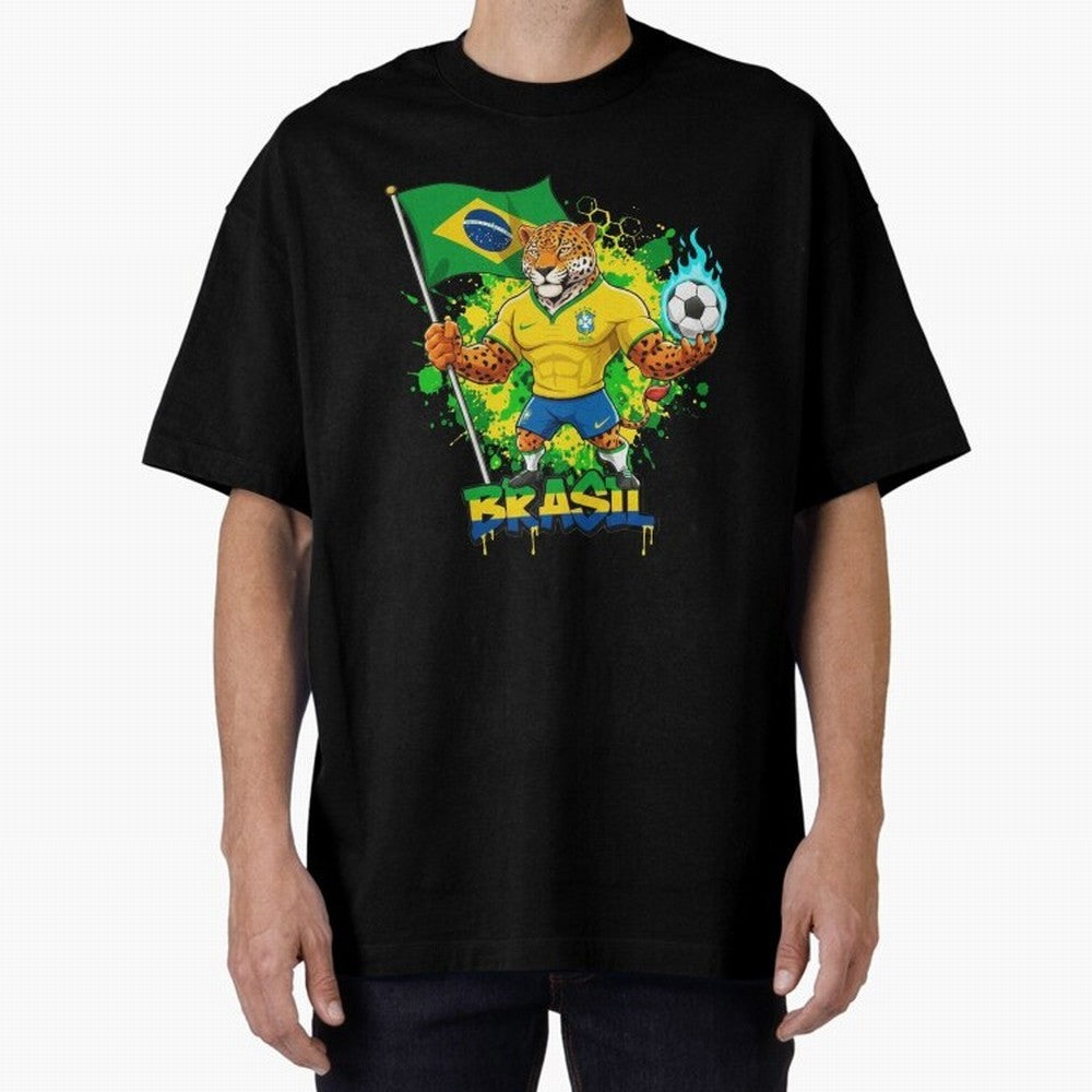 Brazil Football World Cup 2026 - Jaguar Mascot Brasil Sele??o Pride Art On?a Pintada Mascote Hexa Classic T-Shirt Celebrate Football Heritage in FIFA World Cup 2026 USA Canada Mexico Built around Messi, Netherlands Energy, Champion Mindset, Group
