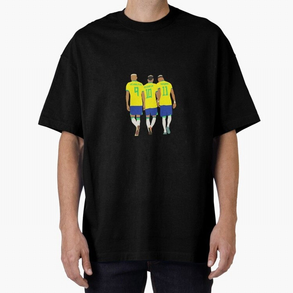 brazil soccer players Oversized T-Shirt Relive Legendary Nights from Global Football Passion for FIFA World Cup 2026 USA Canada Mexico, Connected to CR7, England, France and Netherlands, Global Supporter Spirit, Legendary Goals, National Colors and