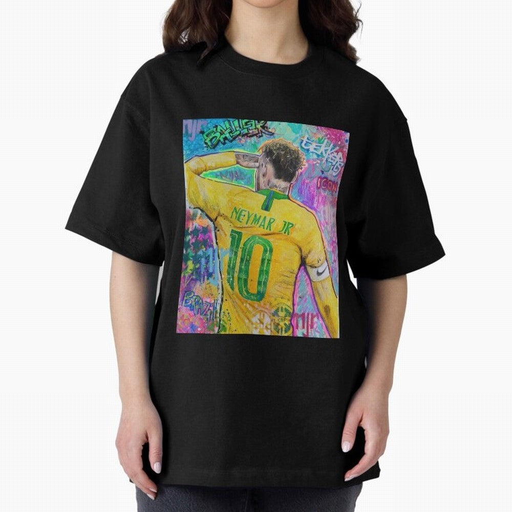 Neymar Jr Premium T-Shirt Bring a Vintage Feel to Global Football Passion for FIFA World Cup 2026, Filled with Neymar, Haaland and Cristiano Ronaldo, Argentina, Championship Spirit, Famous Goals, Roaring Crowds and International Football Unity;