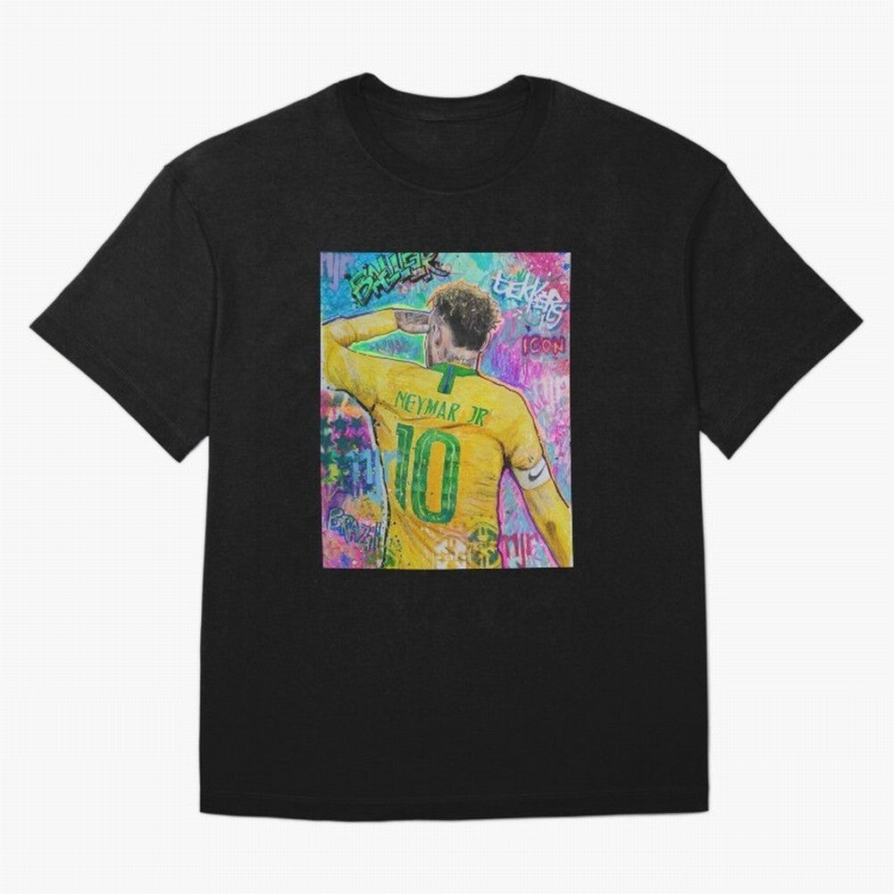 Neymar Jr Premium T-Shirt Bring a Vintage Feel to Global Football Passion for FIFA World Cup 2026, Filled with Neymar, Haaland and Cristiano Ronaldo, Argentina, Championship Spirit, Famous Goals, Roaring Crowds and International Football Unity;