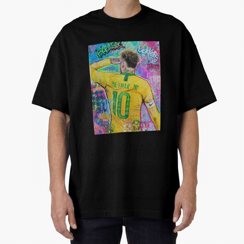 Neymar Jr Premium T-Shirt Bring a Vintage Feel to Global Football Passion for FIFA World Cup 2026, Filled with Neymar, Haaland and Cristiano Ronaldo, Argentina, Championship Spirit, Famous Goals, Roaring Crowds and International Football Unity;