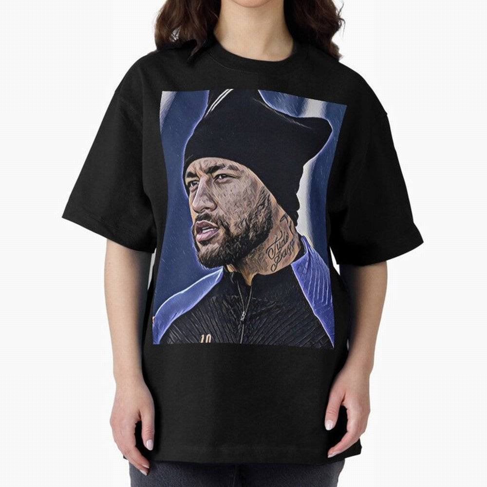 Neymar All Time Greatest Footballer Oversized T-Shirt Share the Excitement of FIFA World Cup 2026 for Fans of Messi, CR7 and Mbappe and Argentina, Bringing Supporter Pride, Iconic Celebrations, Legendary Names and Global Match Day Energy; Created