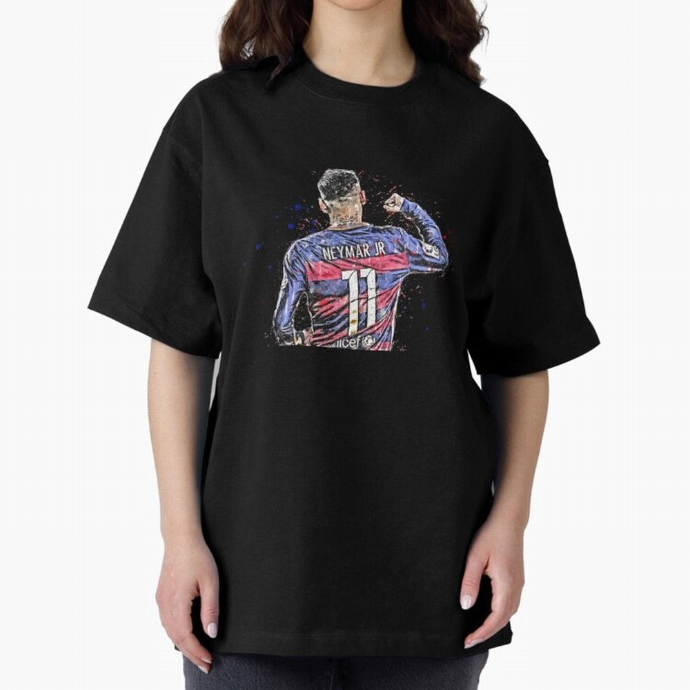 Neymar Neymar Oversized T-Shirt Join the Countdown to the FIFA World Cup 2026 Journey through Haaland and Mbappe Highlights, Spain Pride, Supporter Pride, Iconic Celebrations, Legendary Names and Global Match Day Energy; Created for Match Day