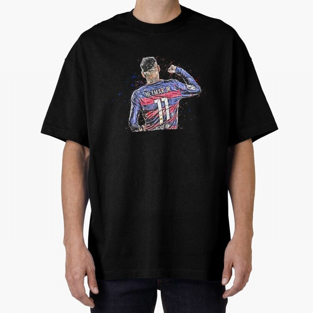 Neymar Neymar Oversized T-Shirt Join the Countdown to the FIFA World Cup 2026 Journey through Haaland and Mbappe Highlights, Spain Pride, Supporter Pride, Iconic Celebrations, Legendary Names and Global Match Day Energy; Created for Match Day