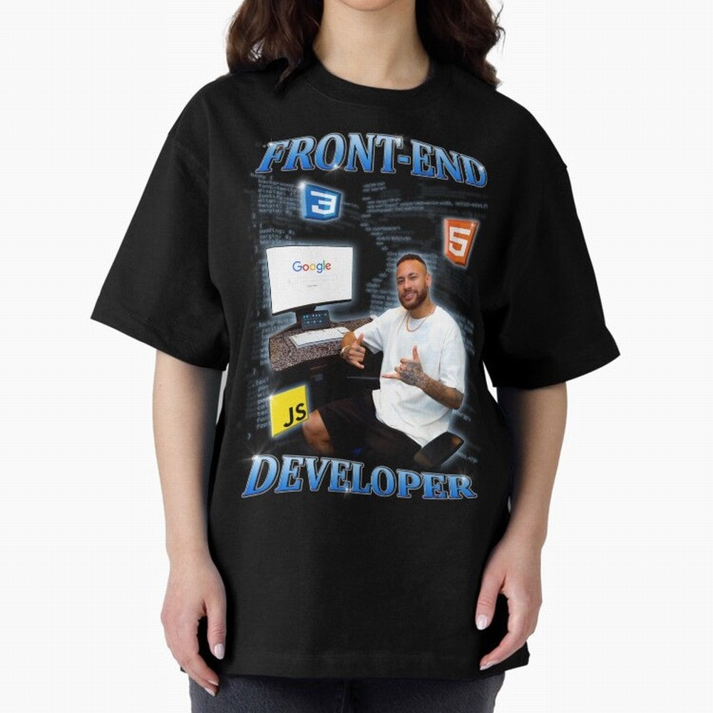 Front-end Developer Neymar - English Classic T-Shirt Honor Football Greatness during FIFA World Cup 2026 Group Stage for Fans of Neymar, Haaland and Cristiano Ronaldo and France and Portugal, Bringing Goal Celebration Energy, Supporter Heritage,